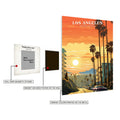 Los Angeles USA Art Metal Posters | Premium, Waterproof & Magnet-Mounted Art