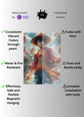 Luffy One Piece Metal Wall Posters | Premium, Waterproof & Magnet-Mounted Art