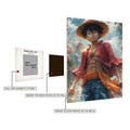 Luffy One Piece Metal Wall Posters | Premium, Waterproof & Magnet-Mounted Art