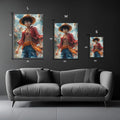 Luffy One Piece Metal Wall Posters | Premium, Waterproof & Magnet-Mounted Art