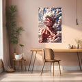 Luffy fifth gear art Metal posters | Premium, Waterproof & Magnet-Mounted Art