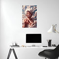 Luffy fifth gear art Metal posters | Premium, Waterproof & Magnet-Mounted Art