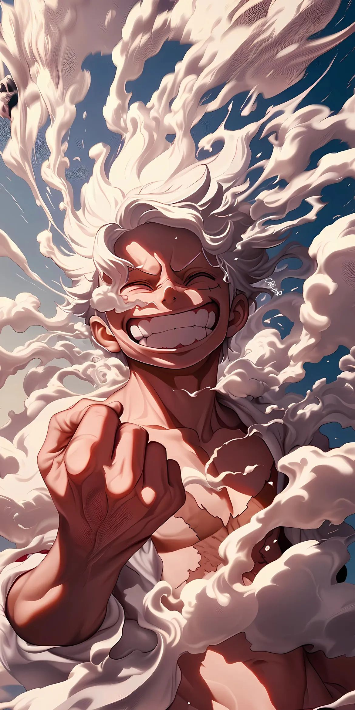 Luffy fifth gear art Metal posters | Premium, Waterproof & Magnet-Mounted Art