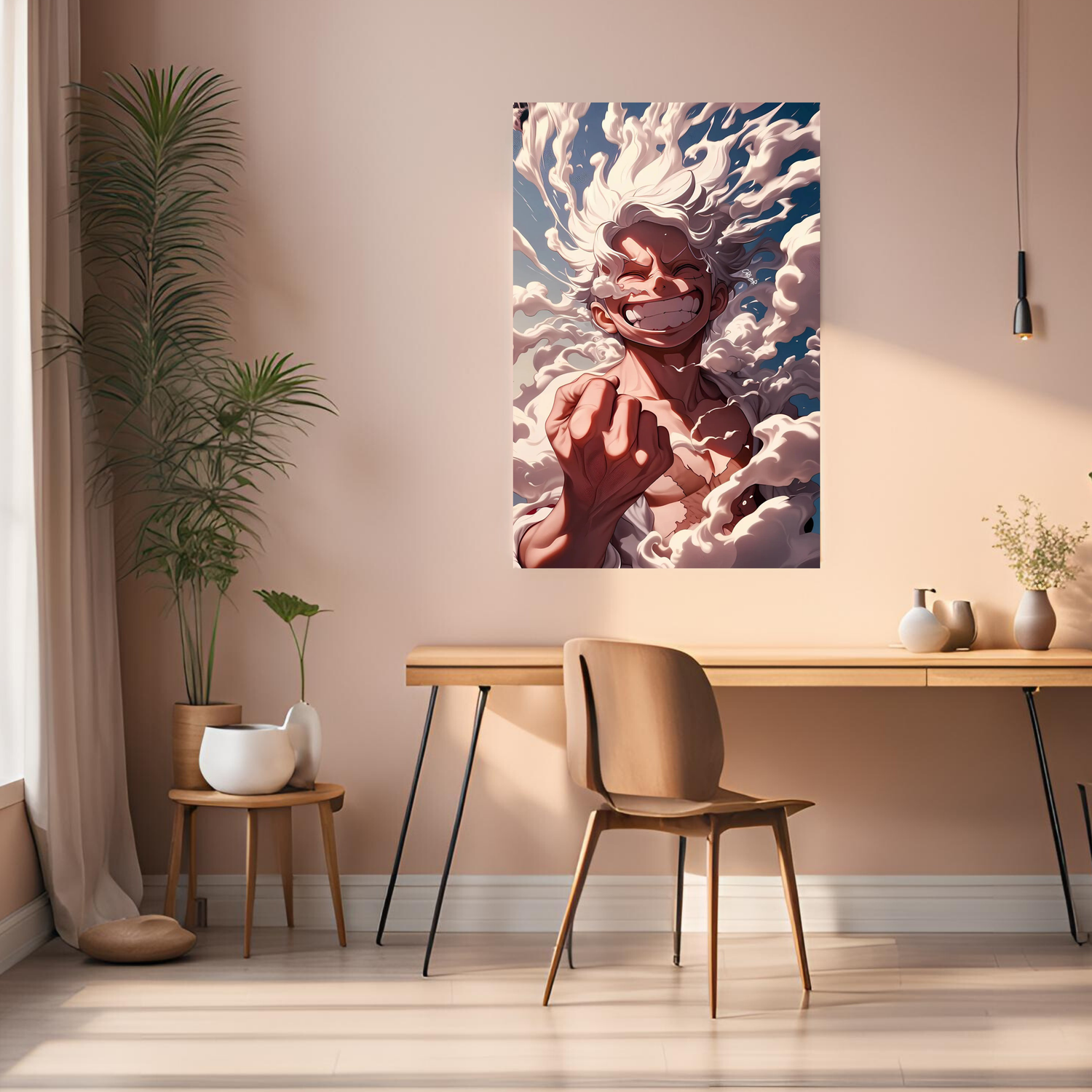 Luffy fifth gear art Metal posters | Premium, Waterproof & Magnet-Mounted Art
