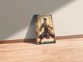 Man in Dojo Illustration Metal Wall Posters | Premium, Waterproof & Magnet-Mounted Art