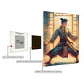 Man in Dojo Illustration Metal Wall Posters | Premium, Waterproof & Magnet-Mounted Art