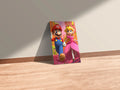Mario and Princess Peach Metal Wall Posters | Premium, Waterproof & Magnet-Mounted Art