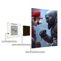 Mario vs Kratos Metal Wall Posters | Premium, Waterproof & Magnet-Mounted Art