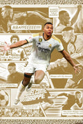 Mbappe Real Madrid Metal Wall Posters | Premium, Waterproof & Magnet-Mounted Art