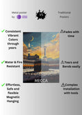 Mecca Saudi Arabia Art Metal Posters | Premium, Waterproof & Magnet-Mounted Art