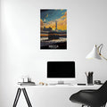 Mecca Saudi Arabia Art Metal Posters | Premium, Waterproof & Magnet-Mounted Art