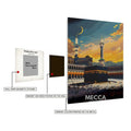 Mecca Saudi Arabia Art Metal Posters | Premium, Waterproof & Magnet-Mounted Art
