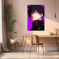 Megumi Jujutsu Kaisen Art  Metal Posters | Premium, Waterproof & Magnet-Mounted Art