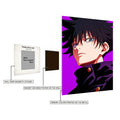 Megumi Jujutsu Kaisen Art  Metal Posters | Premium, Waterproof & Magnet-Mounted Art
