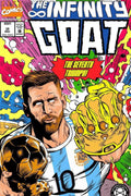 Messi The Infinity GOAT Metal Posters | Premium, Waterproof & Magnet-Mounted Art