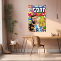 Messi The Infinity GOAT Metal Posters | Premium, Waterproof & Magnet-Mounted Art