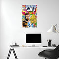 Messi The Infinity GOAT Metal Posters | Premium, Waterproof & Magnet-Mounted Art