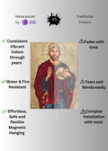 Messi The Savior Metal Posters | Premium, Waterproof & Magnet-Mounted Art