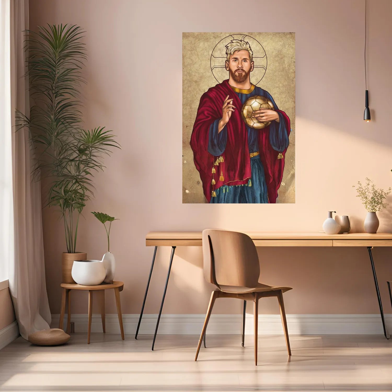 Messi The Savior Metal Posters | Premium, Waterproof & Magnet-Mounted Art