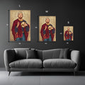 Messi The Savior Metal Posters | Premium, Waterproof & Magnet-Mounted Art