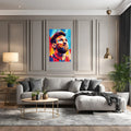 Messi Illustration Metal Wall Posters | Premium, Waterproof & Magnet-Mounted Art