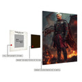 Messi as a Targaryen Metal Wall Posters | Premium, Waterproof & Magnet-Mounted Art