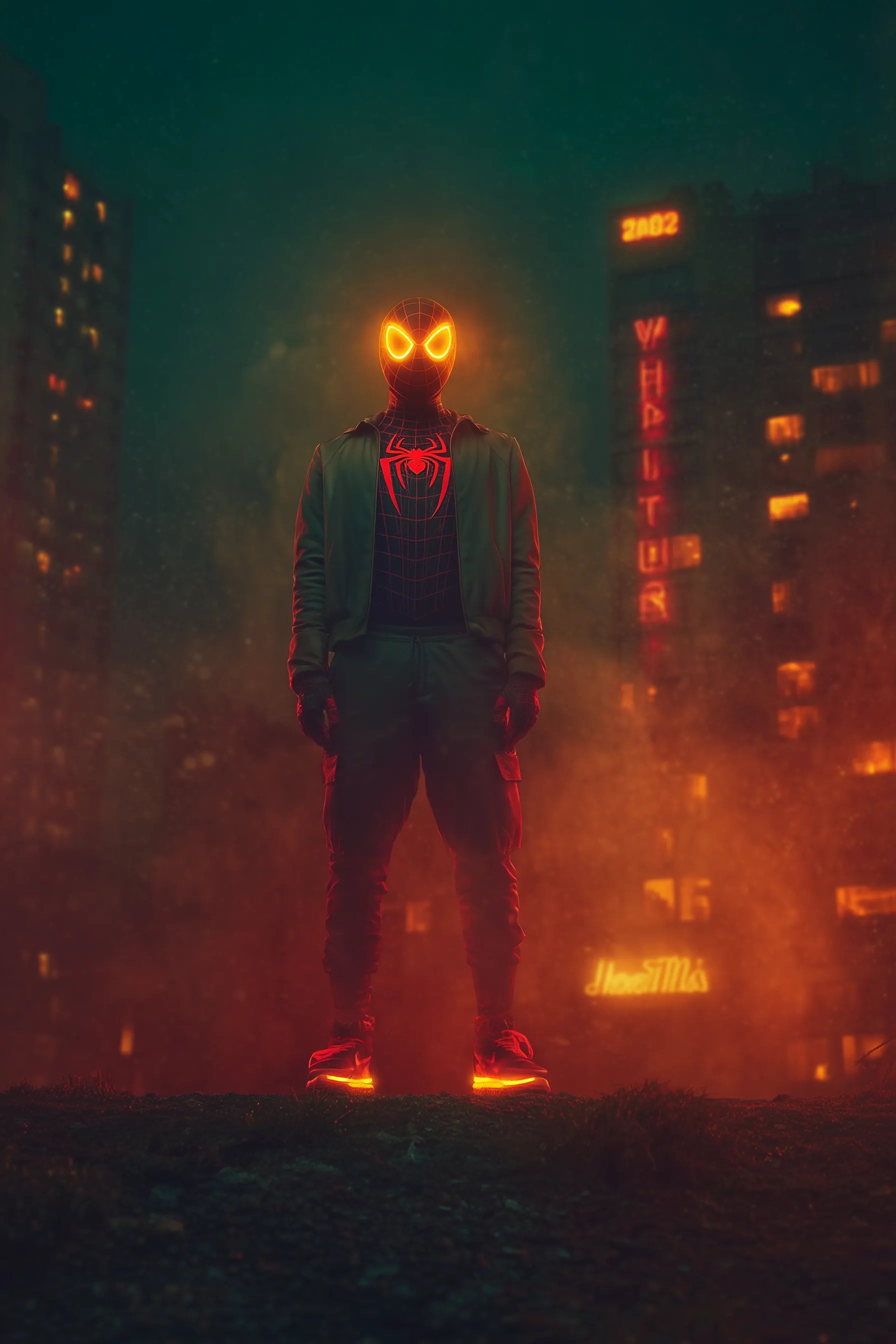 Miles Morales Spiderman Metal Posters | Premium, Waterproof & Magnet-Mounted Art