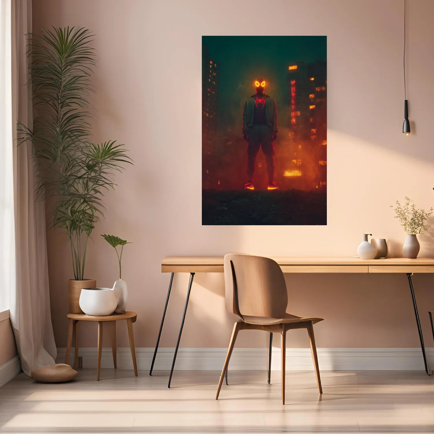 Miles Morales Spiderman Metal Posters | Premium, Waterproof & Magnet-Mounted Art