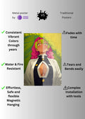 Mitsuri Kanroji Colorful Metal Posters | Premium, Waterproof & Magnet-Mounted Art
