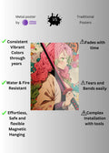 Mitsuri Kanroji Japanese Metal Posters | Premium, Waterproof & Magnet-Mounted Art
