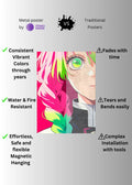 Mitsuri Kanroji Demon slayer metal Posters | Premium, Waterproof & Magnet-Mounted Art