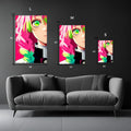 Mitsuri Kanroji Demon slayer metal Posters | Premium, Waterproof & Magnet-Mounted Art