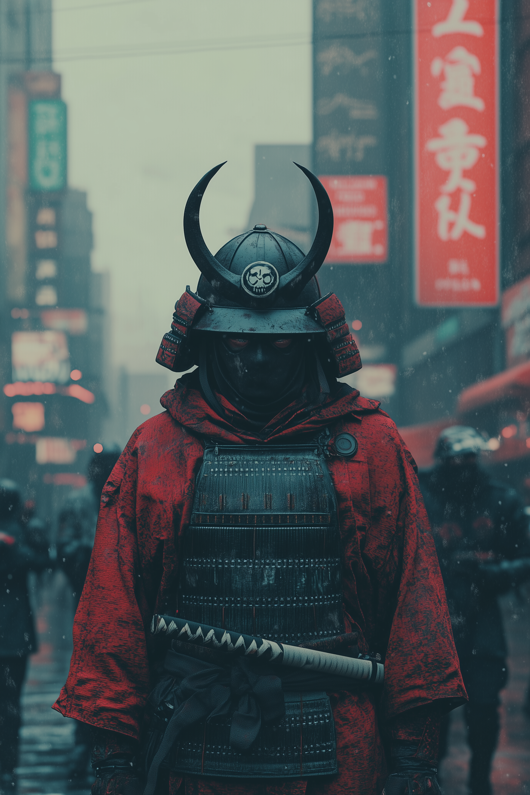 Modern Samurai Metal Wall Posters | Premium, Waterproof & Magnet-Mounted Art