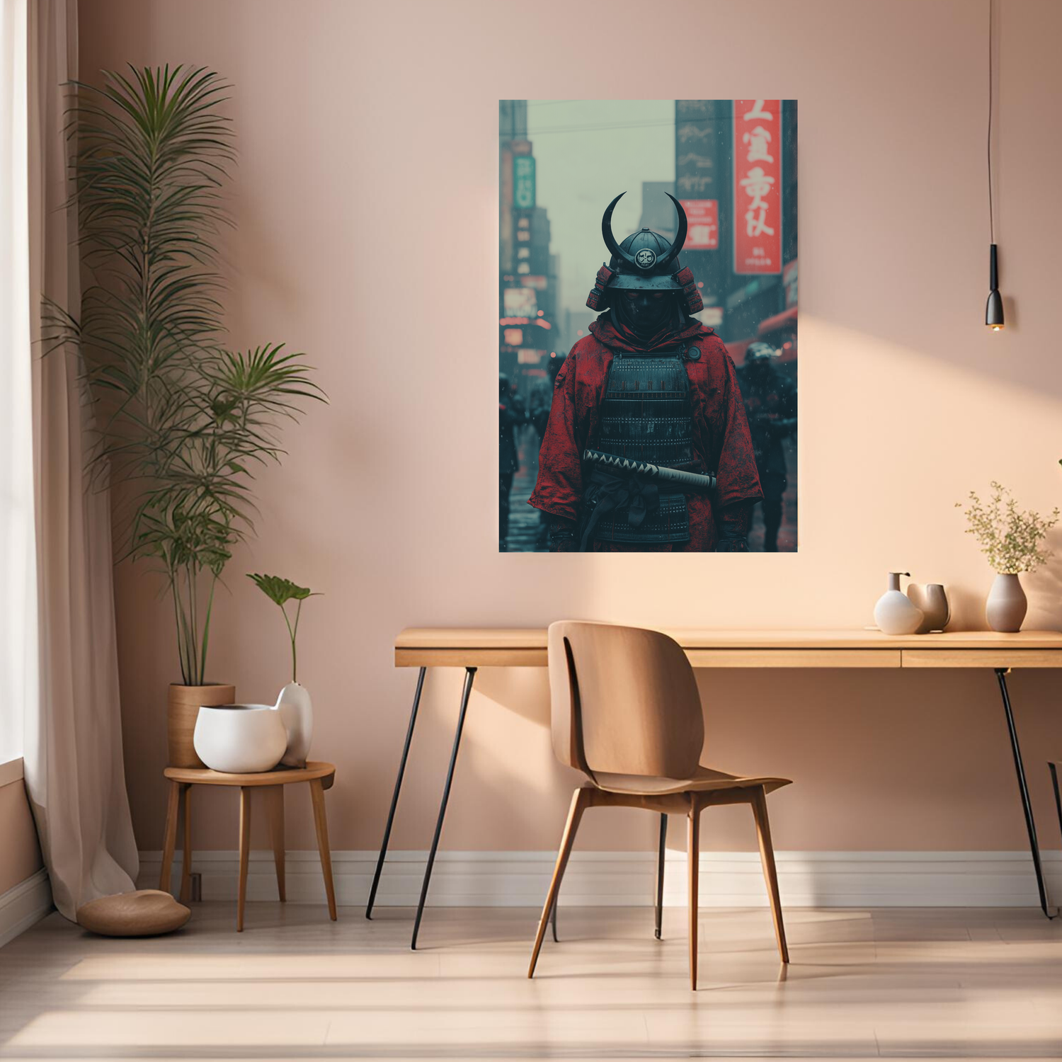 Modern Samurai Metal Wall Posters | Premium, Waterproof & Magnet-Mounted Art