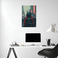 Modern Samurai Metal Wall Posters | Premium, Waterproof & Magnet-Mounted Art