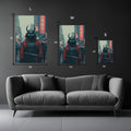 Modern Samurai Metal Wall Posters | Premium, Waterproof & Magnet-Mounted Art