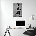 Mohamed Ali Underwater Metal Wall Posters | Premium, Waterproof & Magnet-Mounted Art