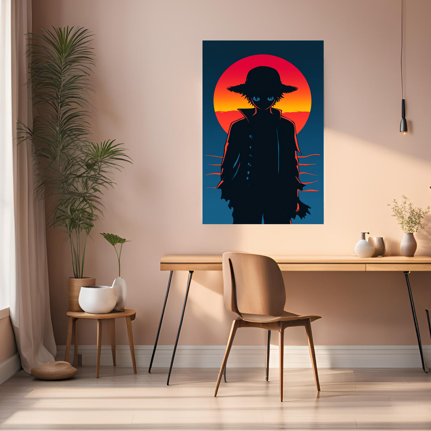 Monkey D Luffy Metal Wall Posters | Premium, Waterproof & Magnet-Mounted Art
