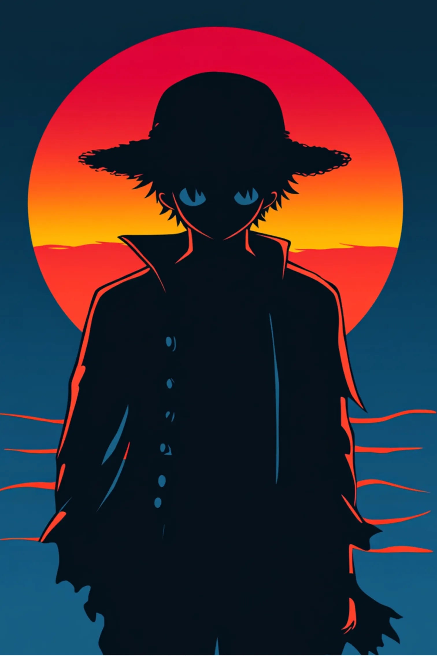 Monkey D Luffy Metal Wall Posters | Premium, Waterproof & Magnet-Mounted Art