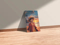 Monkey D Luffy at beach Metal Wall Posters | Premium, Waterproof & Magnet-Mounted Art