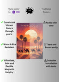 Morocco Art Metal Posters | Premium, Waterproof & Magnet-Mounted Art