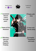 Muichiro Tokito Demon Slayer Wall Art Metal Posters | Premium, Waterproof & Magnet-Mounted Art