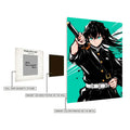 Muichiro Tokito Demon Slayer Wall Art Metal Posters | Premium, Waterproof & Magnet-Mounted Art