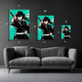 Muichiro Tokito Demon Slayer Wall Art Metal Posters | Premium, Waterproof & Magnet-Mounted Art