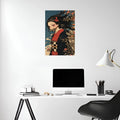 Nezuko Kamado Illustration Metal Posters | Premium, Waterproof & Magnet-Mounted Art