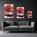 Nissan GTR Beast Metal Wall Posters | Premium, Waterproof & Magnet-Mounted Art