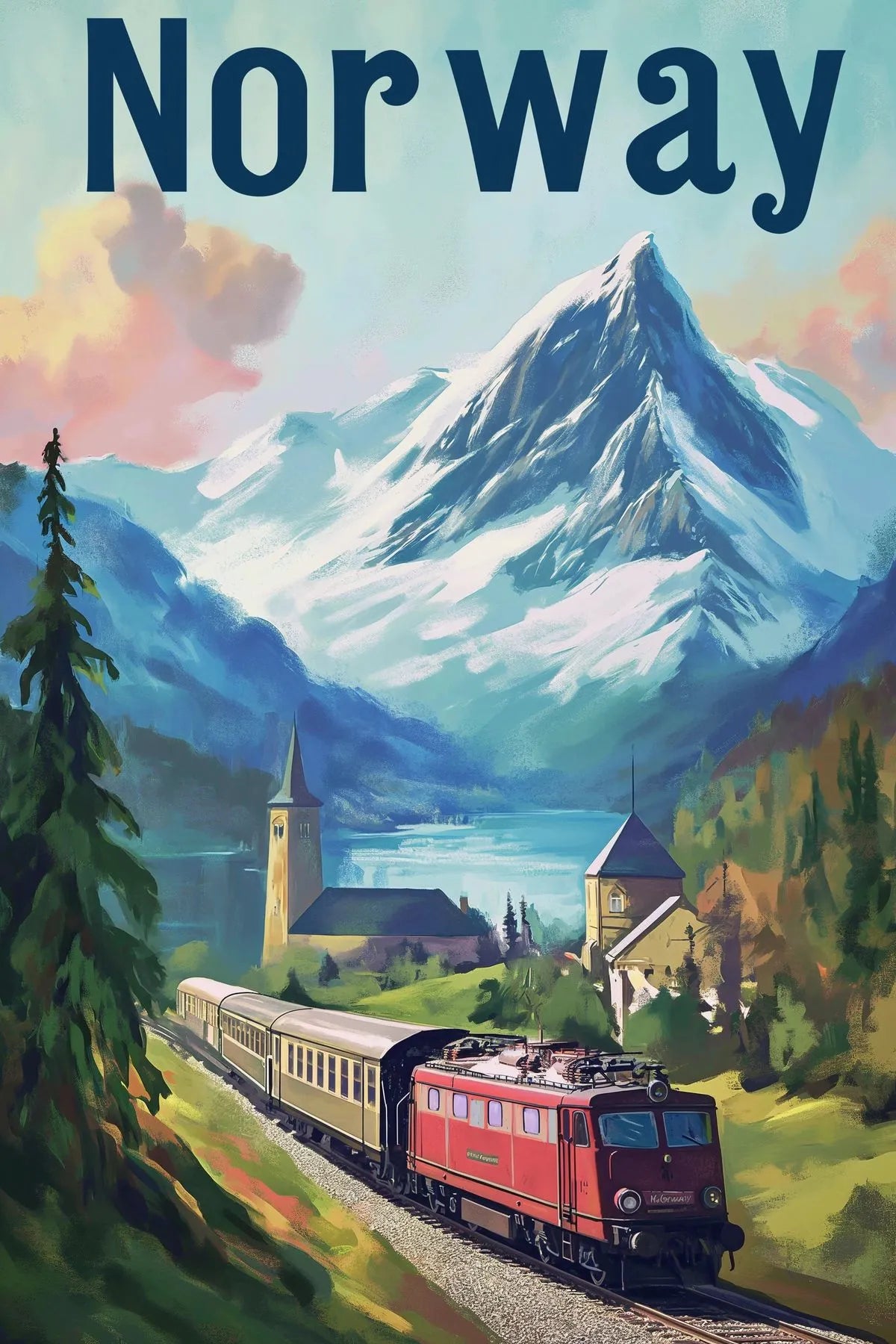 Norway Art Metal Posters | Premium, Waterproof & Magnet-Mounted Art