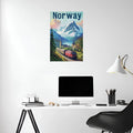 Norway Art Metal Posters | Premium, Waterproof & Magnet-Mounted Art