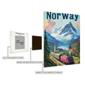 Norway Art Metal Posters | Premium, Waterproof & Magnet-Mounted Art