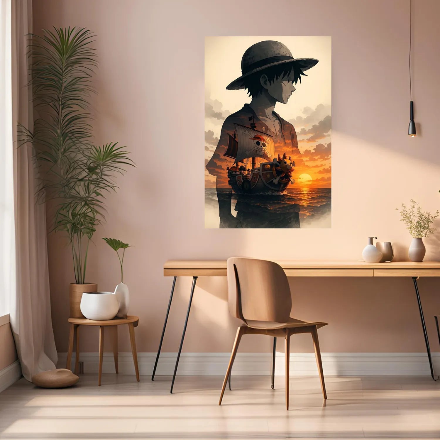 One Piece Luffy Art Metal Posters | Premium, Waterproof & Magnet-Mounted Art